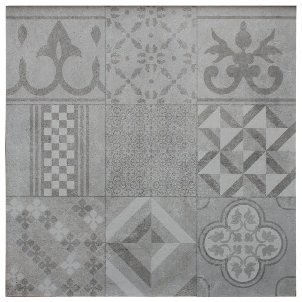 Z0004625 | Ceramiton 60x60x3 cm Mosaic Grey | Alpha Sierbestrating