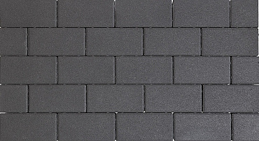 Design brick 8 cm black mini facet komo close up
